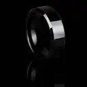 8mm Black MENS RING