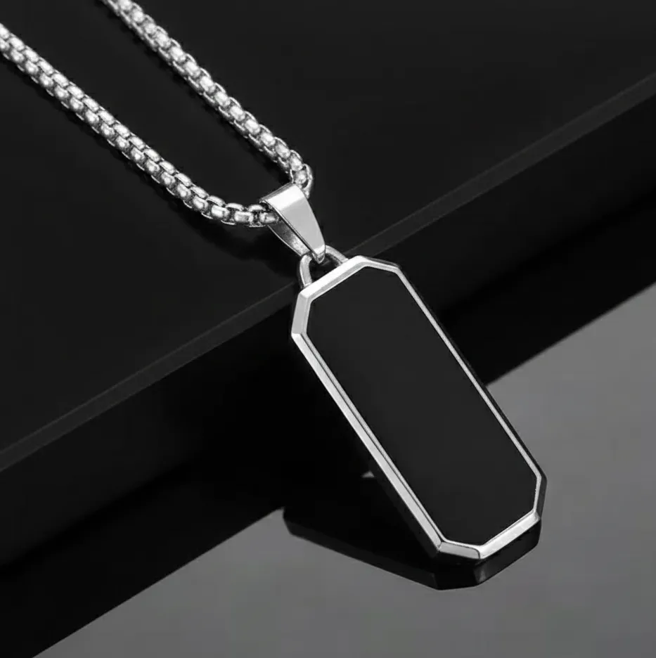 MENS Exclusive Rectangular pendant