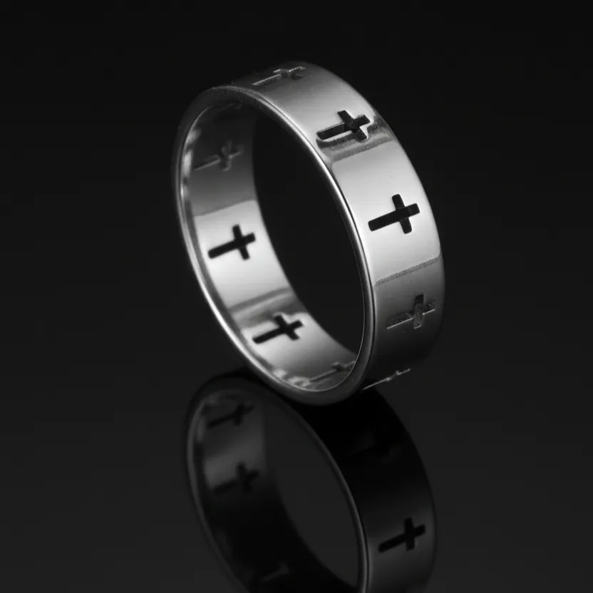 MENS Exclusive Cross Ring