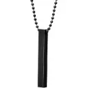 Mens Exclusive Black cuboidal locket 