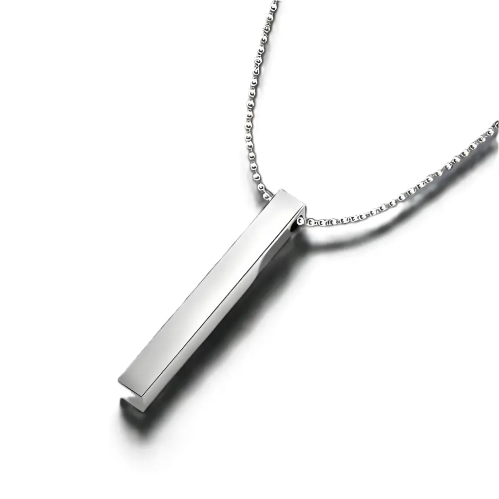 MENS Exclusive Silver Cuboidal Locket