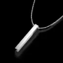 MENS Exclusive Silver Cuboidal Locket