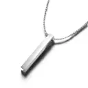 MENS Exclusive Silver Cuboidal Locket