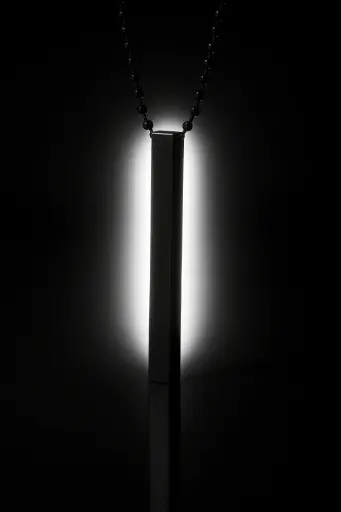 Mens Exclusive Black cuboidal locket 