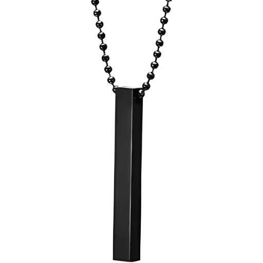 Mens Exclusive Black cuboidal locket 
