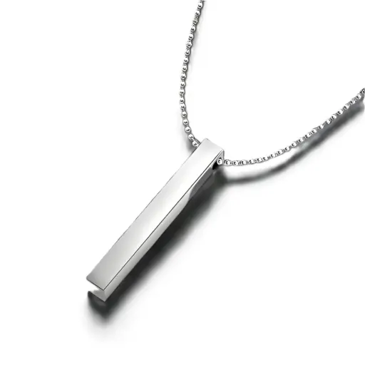 MENS Exclusive Silver Cuboidal Locket